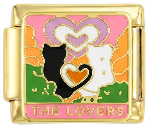 The Lovers Cats on Gold