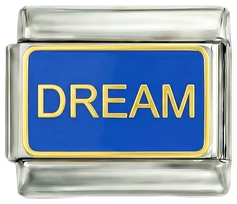 Dream Blue Enamel Silver Charm