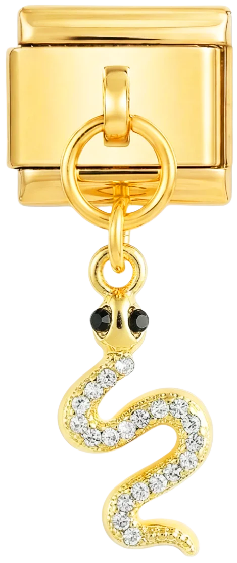 Hanging Snake on Gold