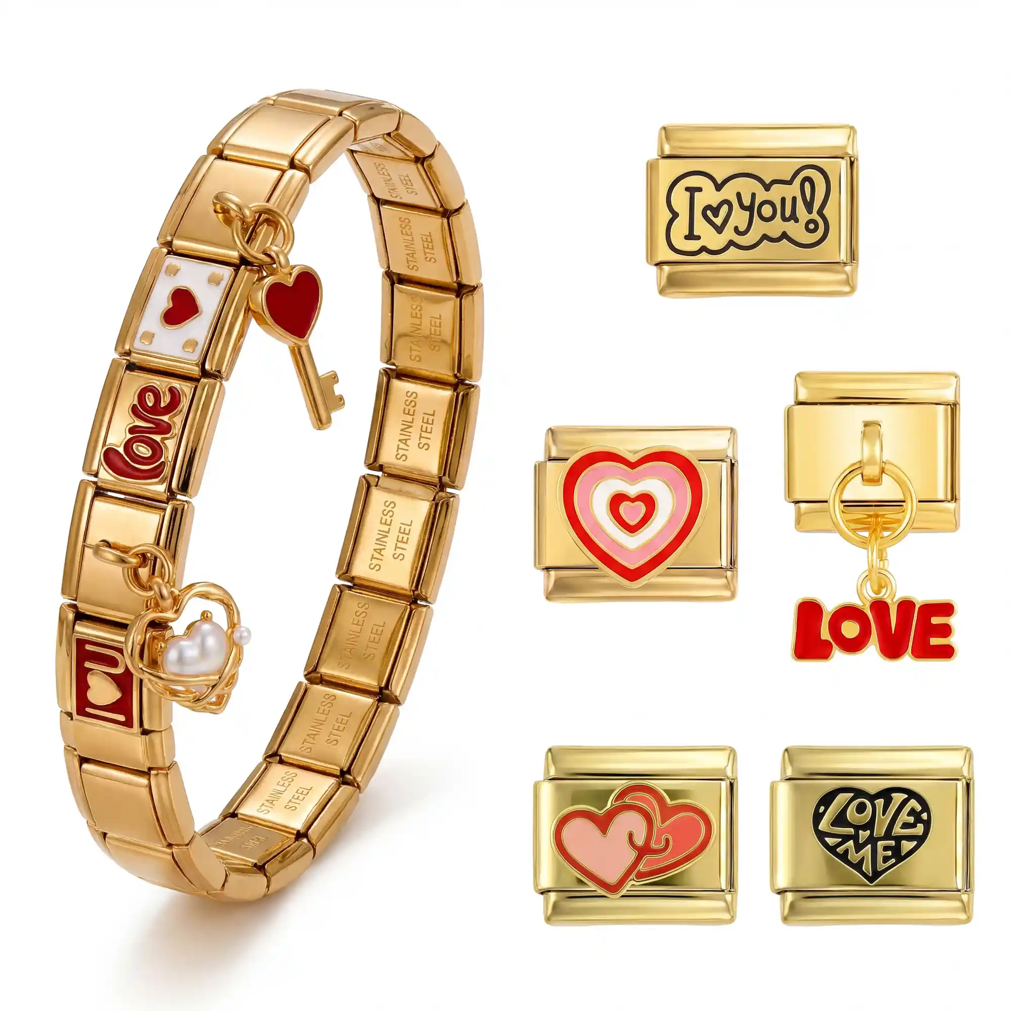 Love Set 10 Charms