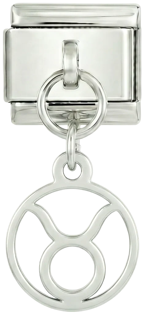 Taurus Sign, on Silver