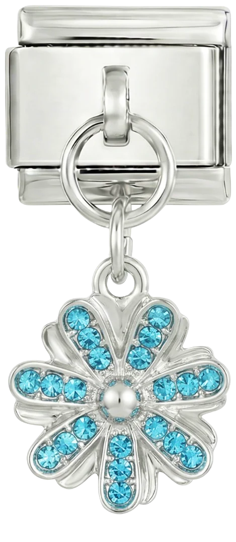 Turquoise Flower with Stones