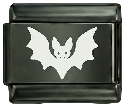 White Bat on Black Charm